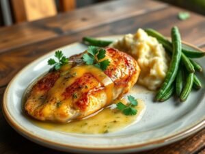 Filé de Frango ao Molho de Manteiga com Ervas