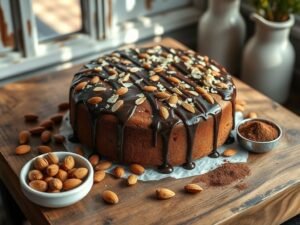 Bolo Low Carb de Amêndoas com Cacau
