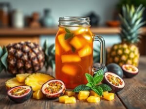 Kombucha Caseira Sem Açúcar Tropical