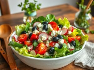 Salada Mediterrânea Low Carb com Toque Brasileiro