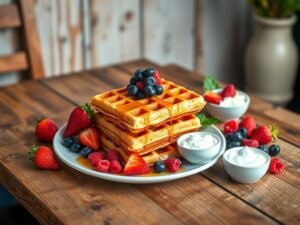 Waffle Low Carb Doce da Saúde