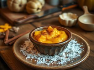 Curau Low Carb Sem Milho: Doce de Abóbora com Coco