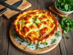 Torta Low Carb de Presunto e Queijo Deliciosa