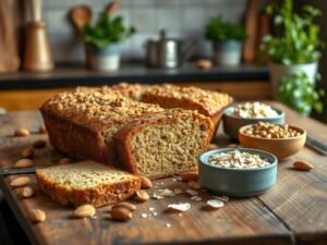Bolo Fit de Aveia e Amêndoas Low Carb