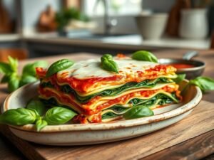 Lasanha Vegetariana Low Carb Saudável