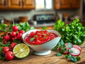 Molho de Rabanete Low Carb Picante com Toque Brasileiro