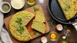 Pão de Frigideira Low Carb Prático com Ervas