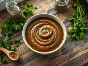 Molho de Linhaça Low Carb Espesso com Ervas