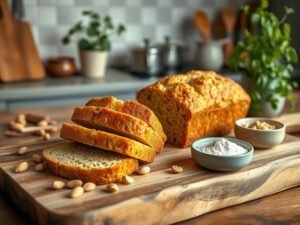 Pão Low Carb com Farinha de Amendoim Delícia
