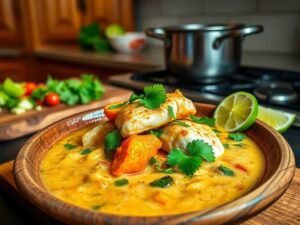 Bobó de Peixe com Mandioca Tropical