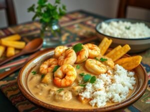 Strogonoff de Camarão Tradicional com Toque Brasileiro
