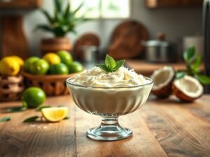 Creme Low Carb de Limão Tropical